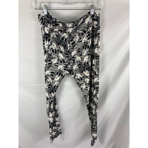 Lularoe Mickey Print Leggings OS Tall & Curvy - Picture 4 of 4
